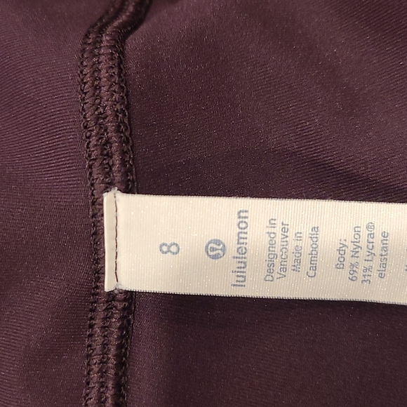 Lululemon Train Times Crop (17") Garnet - Picture 7 of 12